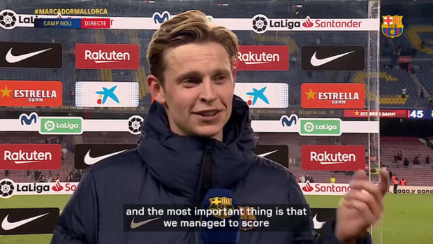 Frenkie de Jong happy to win again at Camp Nou